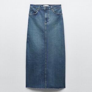 Zara Blue Denim Skirt